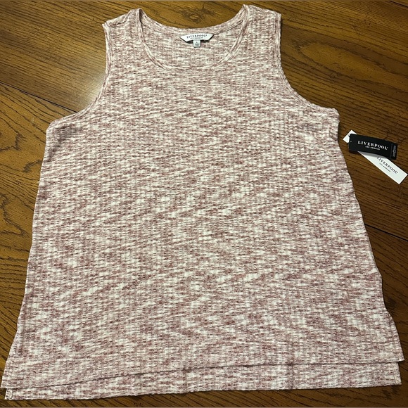 Liverpool Los Angeles NWT Women’s Sleeveless Scoop Neck Knit Tank-Large - Picture 1 of 8